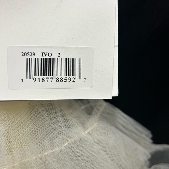 MAC DUGGAL 20529 NWT Feathered Strapless Tulle Fit and Flare Dress - Picture 7 of 8